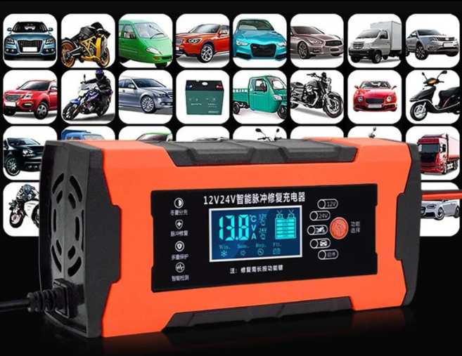  Redresor Inteligent pentru Baterii Auto, 12V 150Ah, 24V 100Ah, 90W, Încărcător, Mentenanță și Reparație Andowl (Q-DP672) [3]