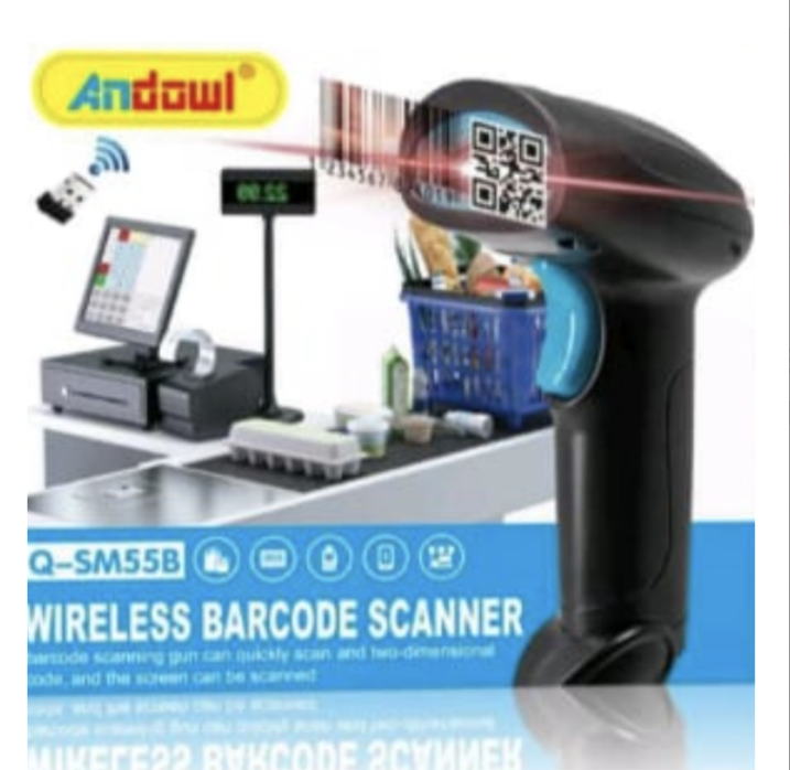 Scanner Coduri de Bare 1D, 2D si QR Wireless cu Acumulator, Andowl (Q-SM55B) [2]