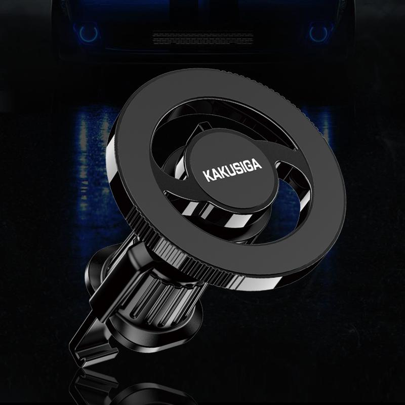Suport auto Kaku KSC-1164, magnetic ventilatie, rotatie 360°, sistem PullClip, inel magnetic [6]