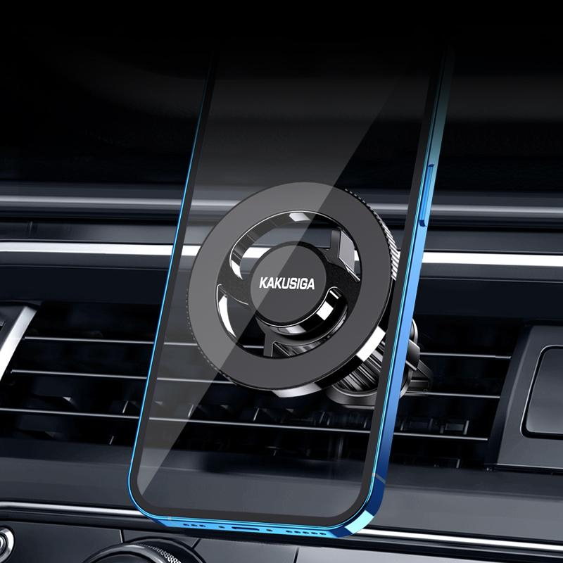 Suport auto Kaku KSC-1164, magnetic ventilatie, rotatie 360°, sistem PullClip, inel magnetic [7]