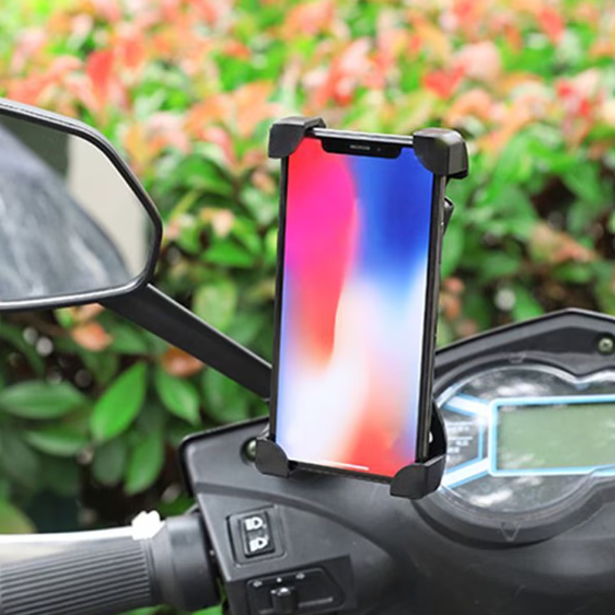 Suport Telefon Pentru Bicicleta/Motocicleta, Reglare La 360°, ABS, 4-6.5", KOUVOLSEN, Negru (ZM-014) [4]