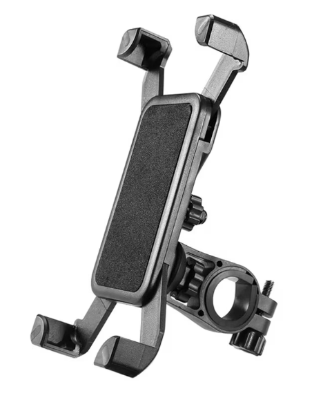 Suport Telefon Pentru Bicicleta/Motocicleta, Reglare La 360°, ABS, 4-6.5", KOUVOLSEN, Negru (ZM-014) [1]