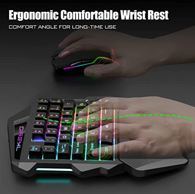 Tastatură Gaming RGB, Compactă cu Iluminare LED și 35 de Taste, Andowl (Q-JP60) [2]