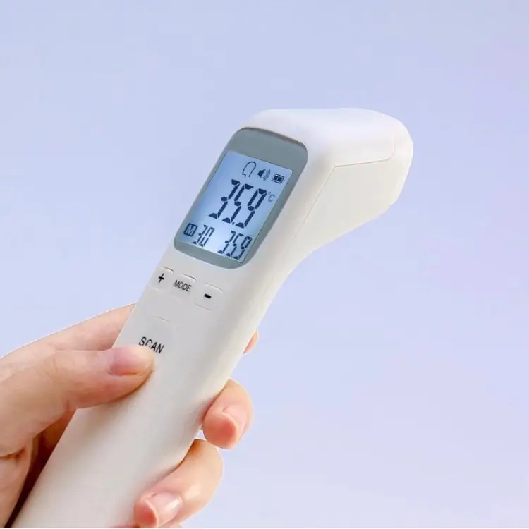 Termometru Digital cu Infrarosu și Alarma pentru Febra, Non-Contact, Andowl (CK-T1502) [6]