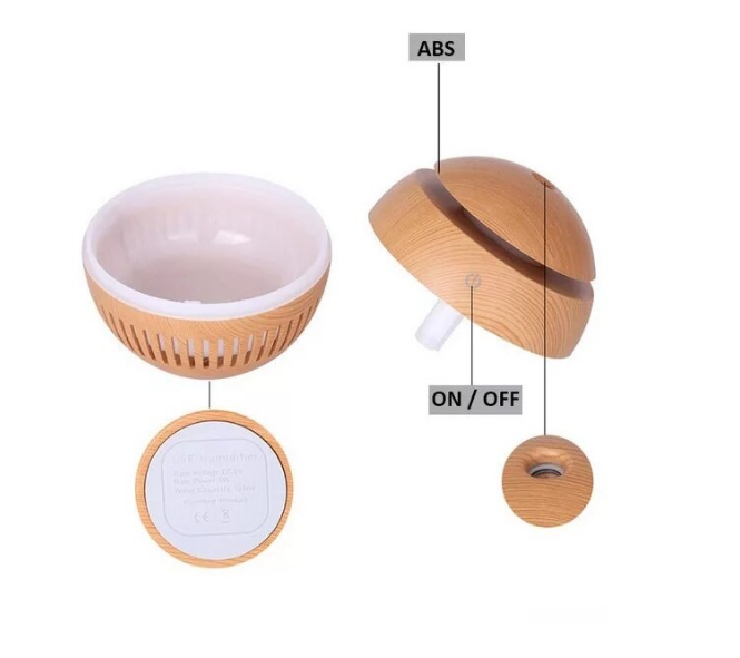 Umidificator Ultrasonic–Aparat de Aromaterapie cu LED RGB, Design Modern și Rezervor de 150ml (AORLIS-AO-50112) [6]