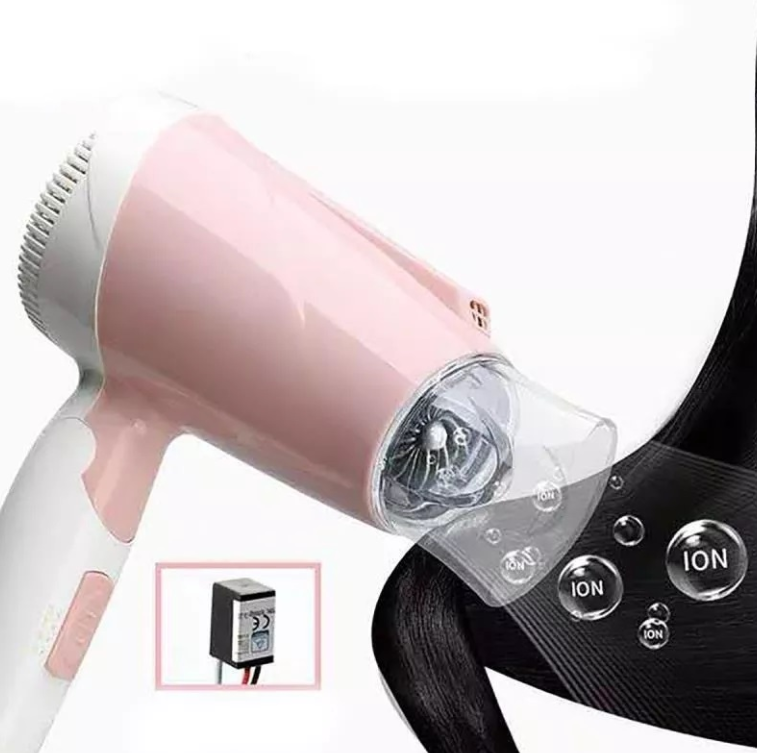 Uscător de Păr Pliabil 1800W, Ideal pentru Călătorii, 3 Trepte de Viteză, Protecție Termică, Compact și Ușor de Depozitat, Aorlis (AO-49968) [2]