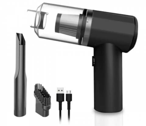 Casa, Gradina & Bricolaj - Aspirator Auto, Portabil, 2 în 1, cu Încărcare USB și LED Integrat, 120W, Aorlis, (AO-77920)