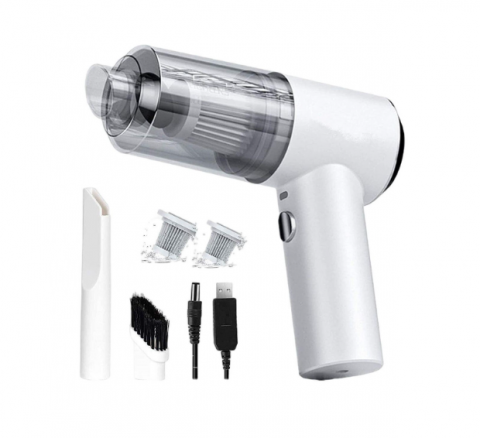 Aspiratoare & Fiare de Calcat - Aspirator Auto, Portabil, 2 în 1, cu Încărcare USB și LED Integrat, 120W, Aorlis, (AO-77920)