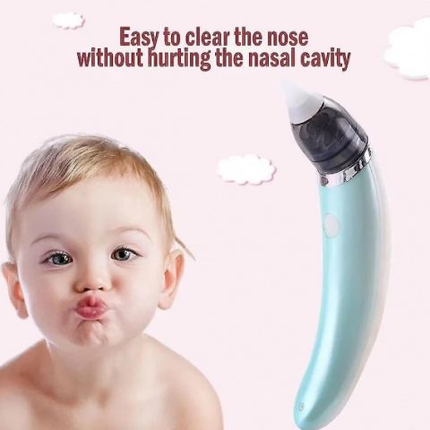 Aspirator Nazal Electric, Anti-Reflux, pentru Bebelusi,  5 Nivele Aspirare, 2 Capete Aspiratie, Turcoaz (RD-E347) [3]