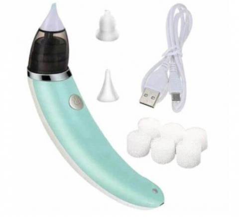 Aspirator Nazal Electric, Anti-Reflux, pentru Bebelusi,  5 Nivele Aspirare, 2 Capete Aspiratie, Turcoaz (RD-E347) [4]