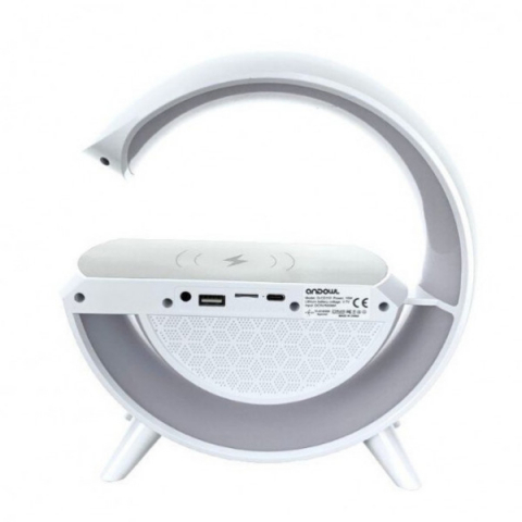 BOXA BT STATIE INCARCARE WIRELESS 15W LAMPA RGB ANDOWL QCD110 [3]