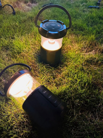 Boxă Portabilă, Tip Lampă, de Camping, Wireless BT 5.3, LED Felinar, 15W, 3600mAh, Negru, (KSC- 1117) [4]