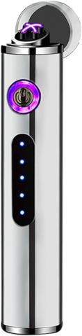 Dispozitive aprindere electrice - Bricheta electrica reincarcabila, cu cablu USB, fara gaz, dublu arc electric, antivant, incandescenta, usoara si portabila