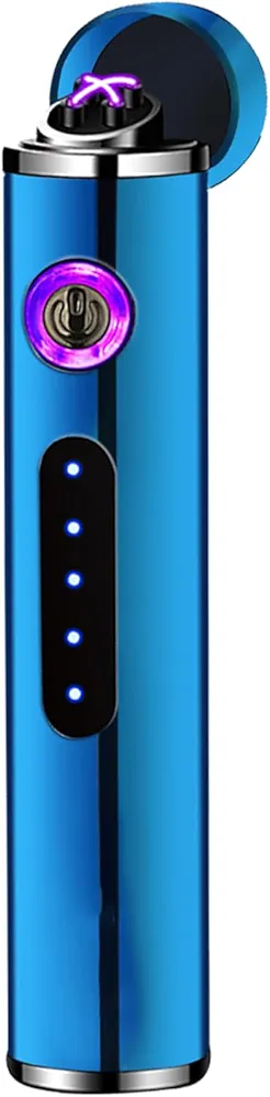 Dispozitive aprindere electrice - Bricheta electrica reincarcabila, cu cablu USB, fara gaz, dublu arc electric, antivant, incandescenta, usoara si portabila