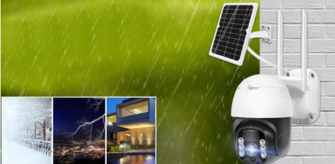 Camera de Supraveghere Wi-Fi cu Panou Solar, Full HD,  Acumulator 15600 mAh, de Exterior, Rezistenta la apa, Senzor Miscare, Andowl (Q-SX908) [5]