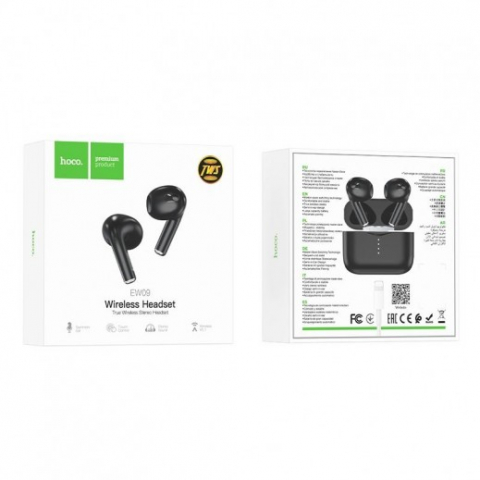 Casti Wireless Hoco EW09, Raza de transmisie 10m, Bluetooth 5.1 TWS [10]