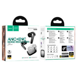 Casti Wireless, In Ear, Bluetooth 5.3, 320mAh, ANC+ENC, Hoco EQ16 Shine, Negru [3]