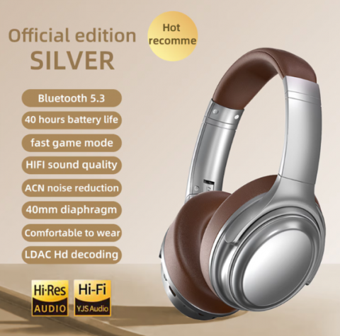 Căști Wireless Pliabile, Bluetooth 5.3, Microfon HD cu Anulare de Zgomot, Andowl MAX-11 [2]
