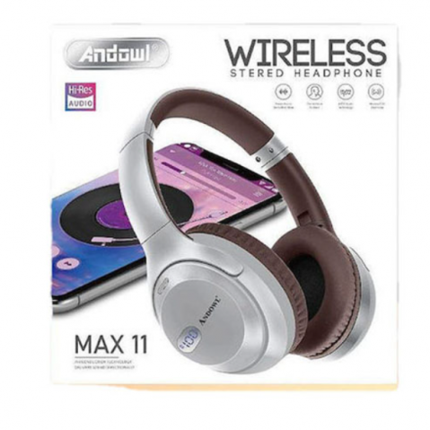 Casti Wireless - Căști Wireless Pliabile, Bluetooth 5.3, Microfon HD cu Anulare de Zgomot, Andowl MAX-11
