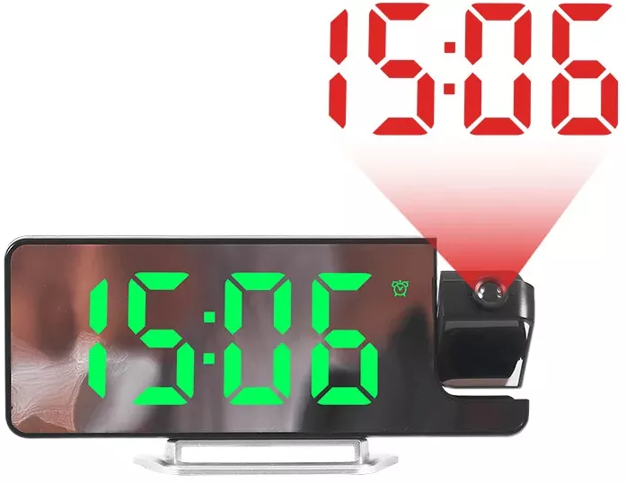 Casa, Gradina & Bricolaj - Ceas electronic LED proiectie perete DC5V alarma RD-A397/A396