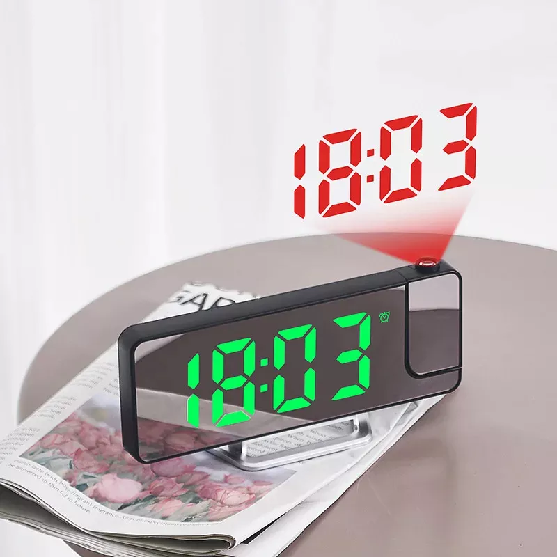 Ceas electronic LED proiectie perete DC5V alarma RD-A397/A396 [2]