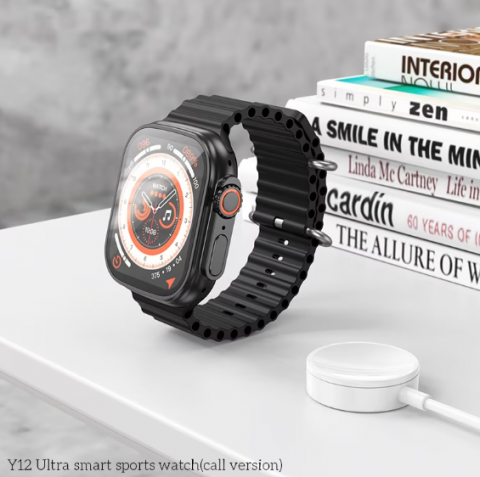 Ceas Inteligent Y12 Ultra, HOCO, Memorie 128MB, 280mAh, Bluetooth 5.0, Portocaliu, (Y12-ULTRA) [3]