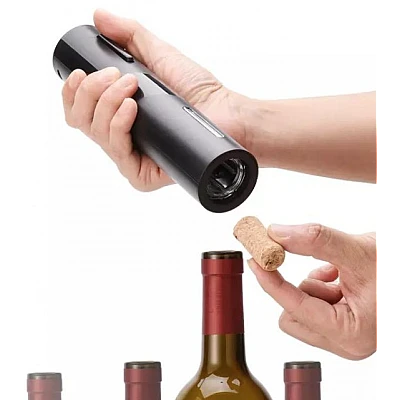 Deschizator electric de vin cu taietor de folie, gura de scurgere, sigiliu de sticla cu vid [3]