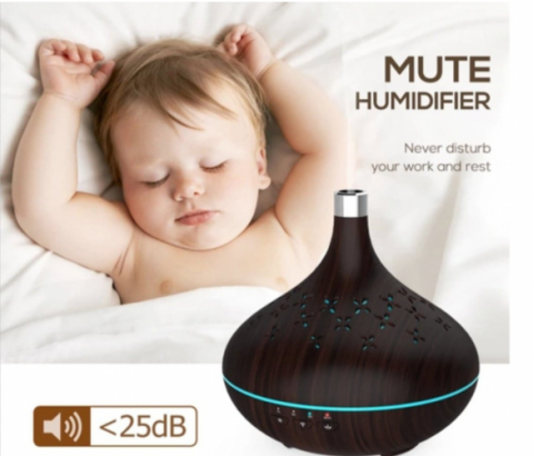 Difuzor Umidificator Aromaterapie Andowl cu Timer, Lumină RGB, 400 ml, USB, Design Modern, Andowl (AN-100) [1]
