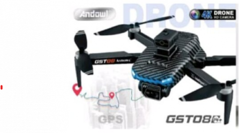 Drona profesionala GST08, Filmare 4K, HD, Evitare Inteligenta a Obstacolelor, Pliabila, Fotografiaza si Inregistreaza Pozitii Fixe si in Miscare, Andowl (GST08) [1]