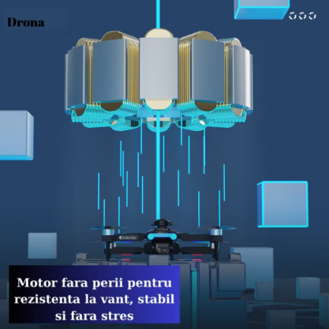 Drona profesionala GST08, Filmare 4K, HD, Evitare Inteligenta a Obstacolelor, Pliabila, Fotografiaza si Inregistreaza Pozitii Fixe si in Miscare, Andowl (GST08) [5]