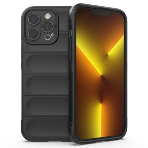Husa pentru iPhone 15,Wave,  Microfiber, Grip Anti-Shock, TPU, (WA-1500) [3]
