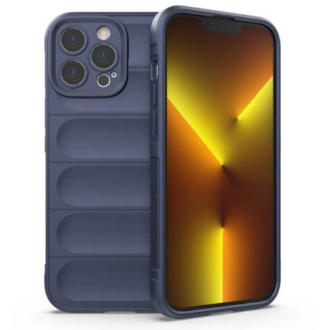 Husa pentru iPhone 15,Wave,  Microfiber, Grip Anti-Shock, TPU, (WA-1500) [1]