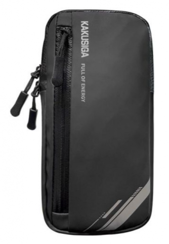 Husa sport pentru alergat, Arm Band, Universala, pentru telefon, BLACK, Kakusiga (KSC-1502) [2]