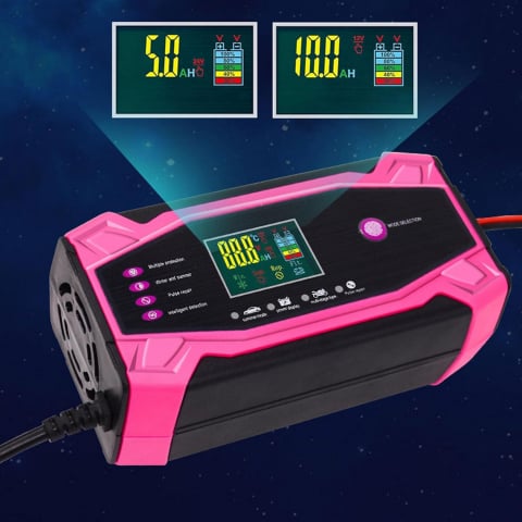 Incarcator pentru Baterii cu Plumb Acid 12V-24V (4AH-120AH) – Compatibil cu Bateriile AGM, Gel, Calciu, SLA, VRLA, Automobile, Camioane, Motociclete, ATV și Barci [1]