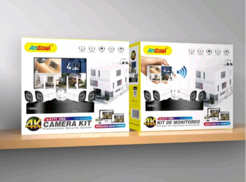 Kit Cameră de Supraveghere 4K, Wireless, 4 Canale, Andowl (Q-S777) [1]
