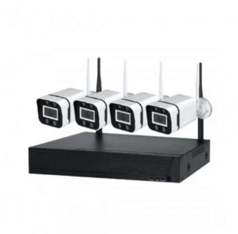 PC, Periferice & Software - Kit Cameră de Supraveghere 4K, Wireless, 4 Canale, Andowl (Q-S777)