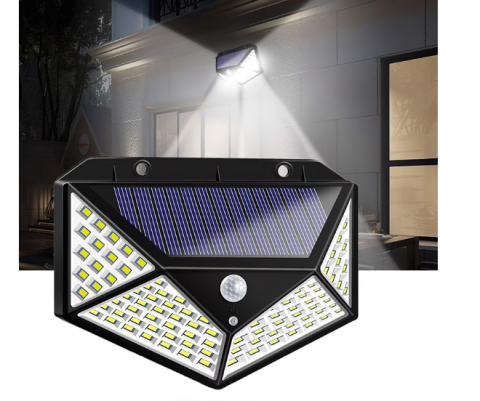 Lampa cu Incarcare Solara si Senzor de Miscare, 114 LED, RoodTrade (SX18-083) [3]