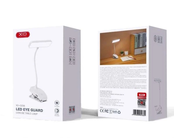 Lampa de birou LED, alba, 3 trepte intensitate, 300 lumeni, lumina neutra, IP20, cablu alimentare USB, acumulator 800mAh, dimabila [2]