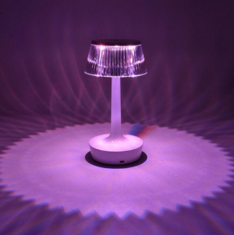 Lampă de Masă RGB cu Design Modern de Cristal, LED, Control prin Telecomandă, Andowl (Q-TL153) [2]