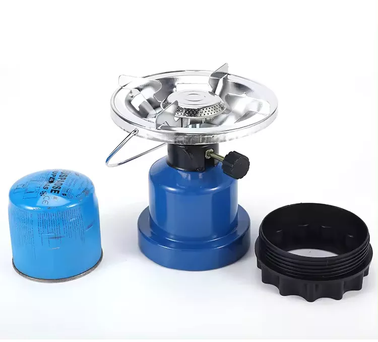 Grădina - Mini aragaz portabil AO-78347 3300W pentru camping si drumetii, cu reglaj gaz si gratar metalic