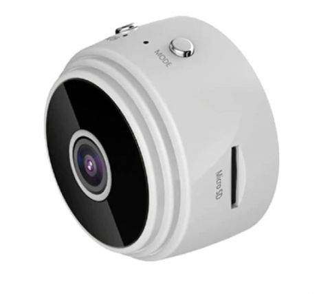 PC, Periferice & Software - Mini Camera, Night Vision, Wifi, Full HD 1080p, Alb, (Q-HQ36)