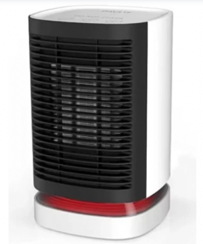 Casa, Gradina & Bricolaj - Mini Încălzitor Electric Portabil, cu Termostat, Elemente Ceramice, Protecție la Supraincalzire, Ideal pentru Birou și Casă, 950W, Andowl (Q-NF002)