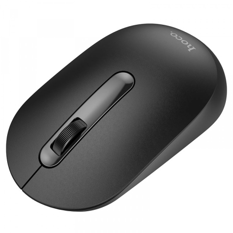 Mouse Fara Fir, Wireless Hoco GM14, Ultrausor, Conexiune 2.4Ghz, Optic, Silentios Negru [1]
