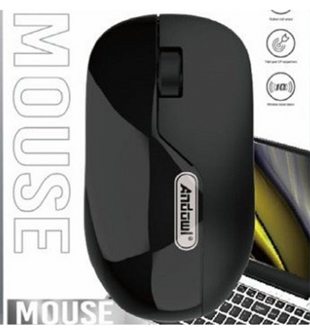 PC, Periferice & Software - Mouse Wireless cu Senzor Optic, 2.4GHz, Distanta 10m, Ideal pentru Birou, Andowl (Q-MS50)