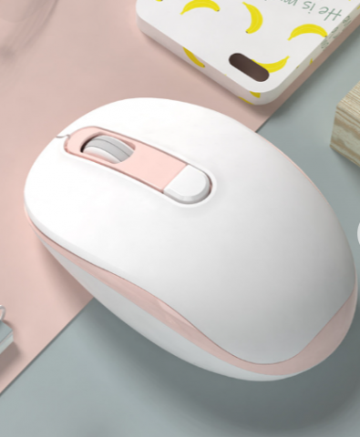 PC, Periferice & Software - Mouse Wireless pentru Laptop, 2.4G, Ergonomic și Silențios, cu Baterie Reîncărcabilă, Andowl (QM105)