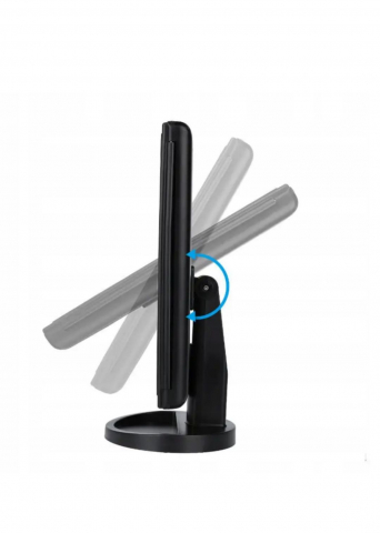 Oglinda de machiaj LED cu iluminare, Pliabila, 22 LED-uri, Pivotare 180 grade, Zoom 10X, Alimentare USB, Q-LM11 [8]