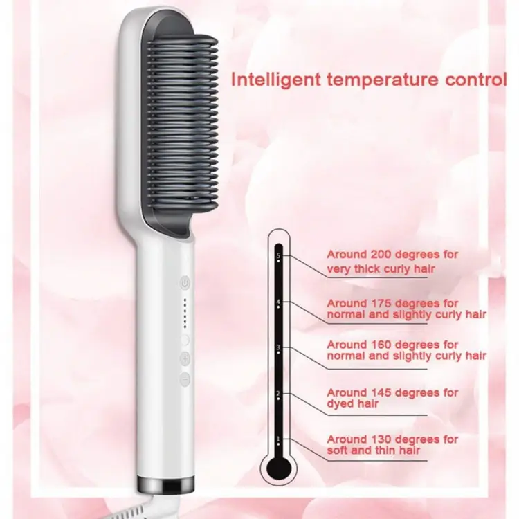 Placa Electrica Indreptat Parul, Tip Perie, Ondulator Rapid și Perie Inclusă – 200 de grade Celsius,  anti-electrizare Aorlis Q-M606 [3]
