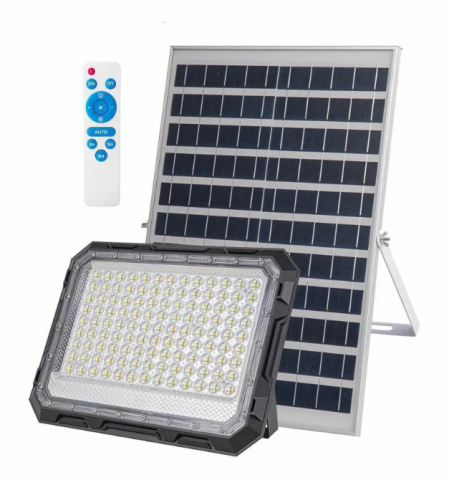 Proiector LED, cu Panou Solar si Telecomanda, Rezistent la Apa, 100W, IP65 (ZS56-013) [4]