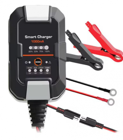 Redresoare auto - Redresor Auto QD-P077, Încărcător Digital 6/12V, 5A, 1000mA, Compatibil cu Baterii Plumb-Acid, AGM, Litiu, Multifuncțional și Sigur pentru Întreținerea Bateriilor Auto și Moto, Andowl (QD-P077)