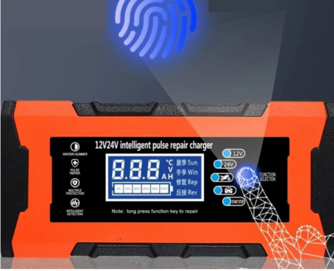  Redresor Inteligent pentru Baterii Auto, 12V 150Ah, 24V 100Ah, 90W, Încărcător, Mentenanță și Reparație Andowl (Q-DP672) [3]